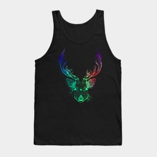 Colorful deer head Tank Top